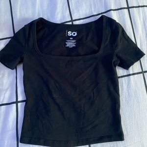 SO cropped square neck